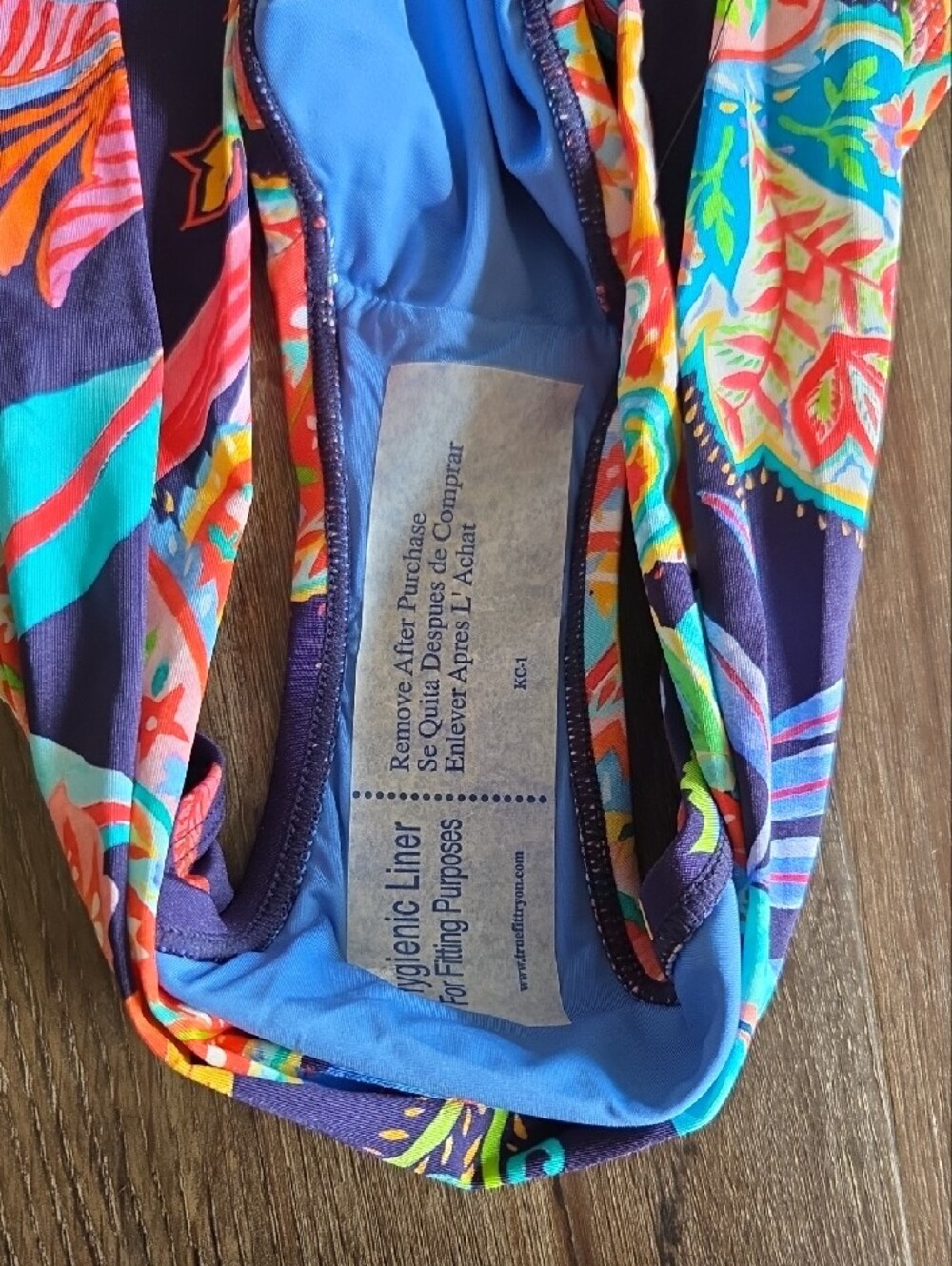 Nwot La Blanca Paisley Bikini Bottoms Swim Blue Multicolor Size 10 - Picture 5 of 6